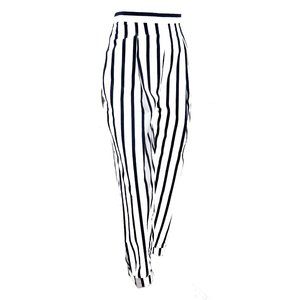 Y2K High Waisted GITANO Navy STRIPE pants S